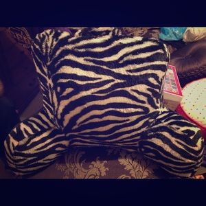 Zebra print pillow